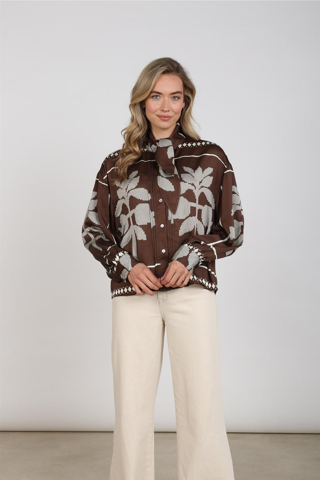 Alexandra Blouse Tie Cross