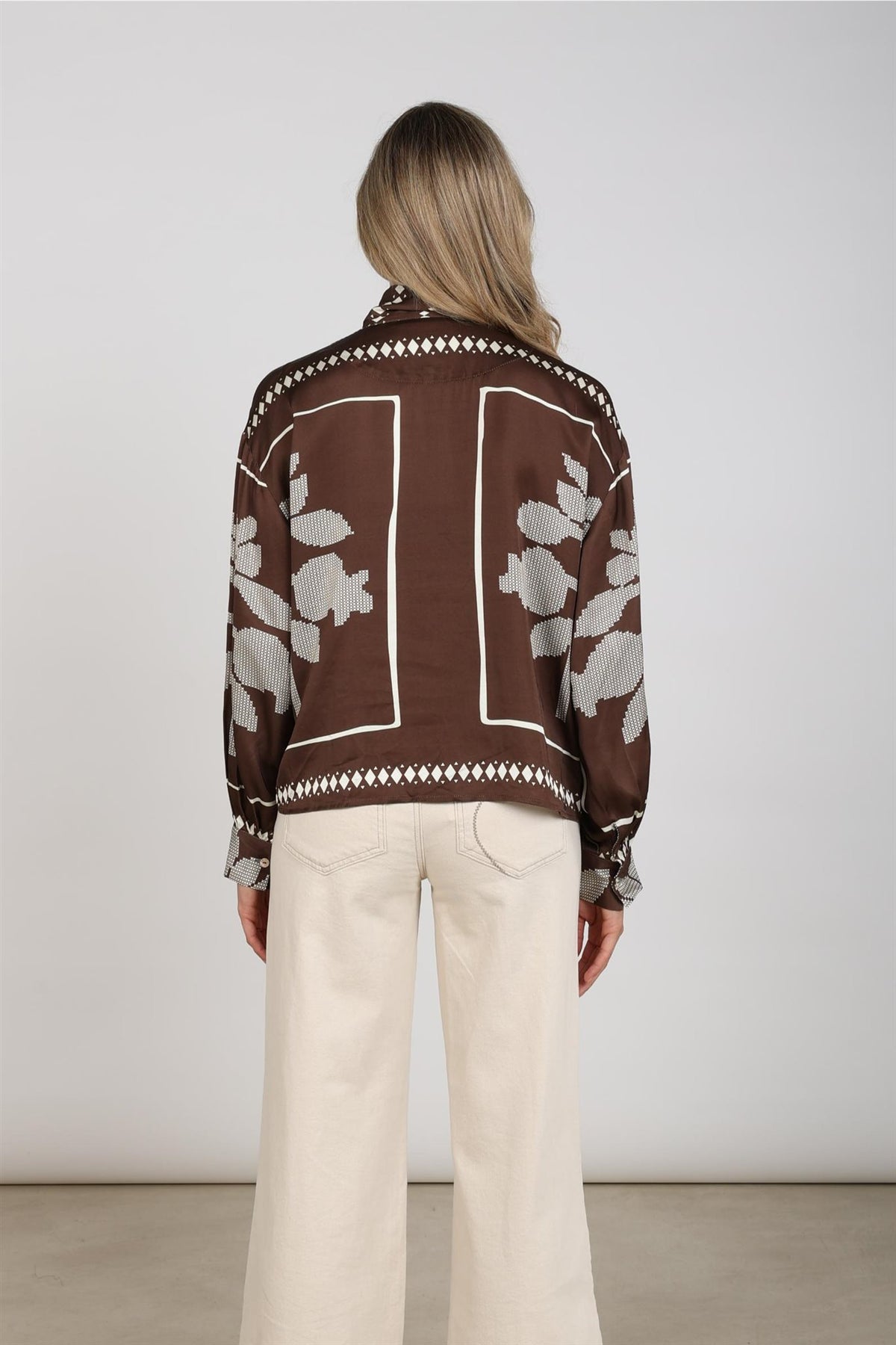 Alexandra Blouse Tie Cross