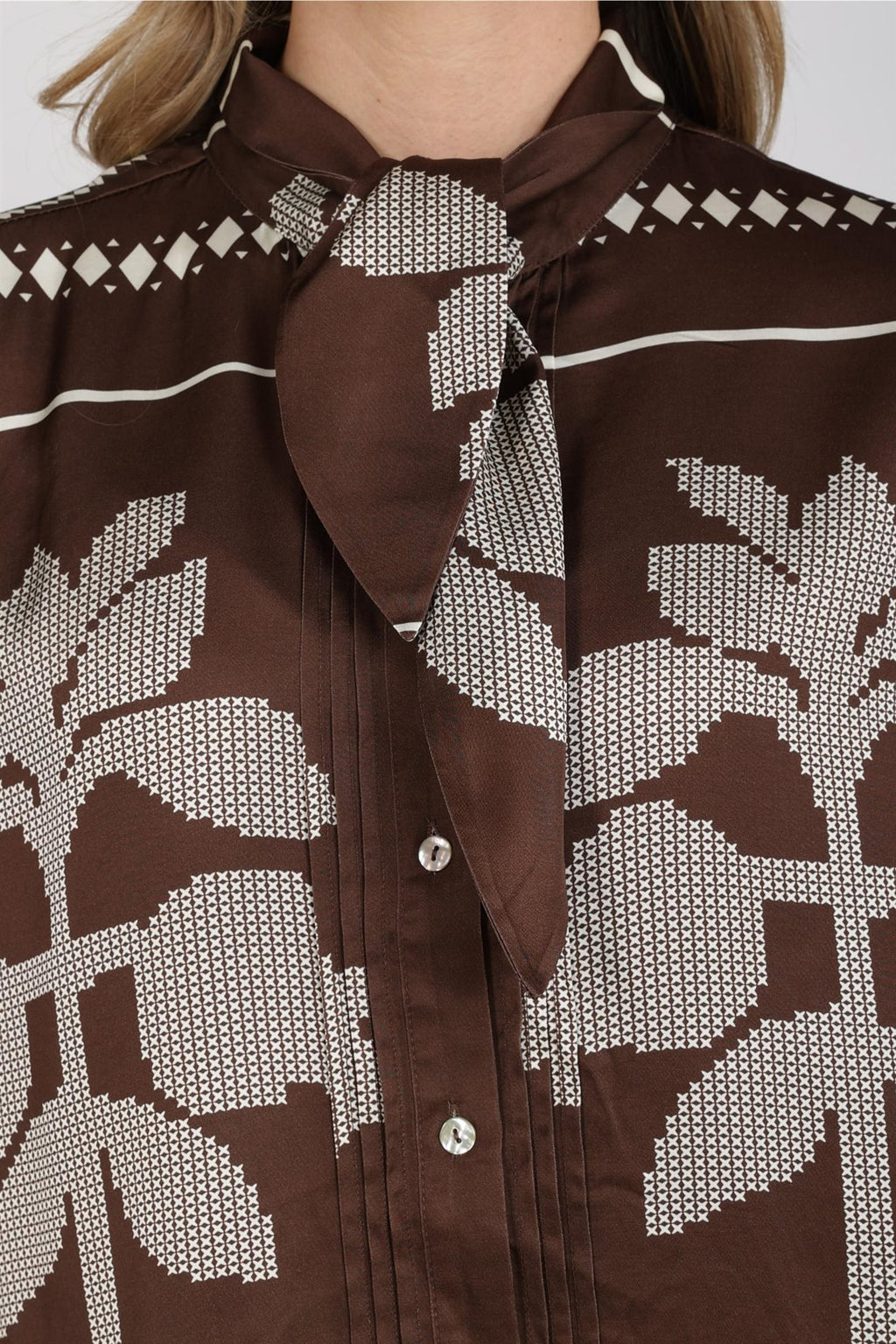 Alexandra Blouse Tie Cross