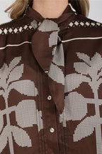 Alexandra Blouse Tie Cross