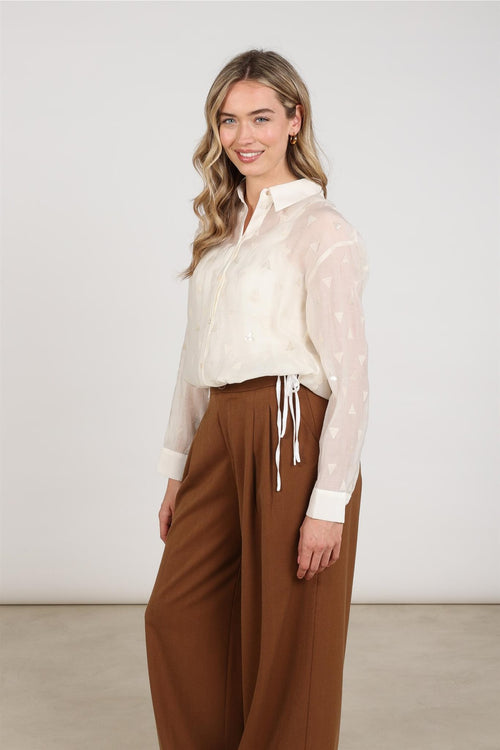 Ally Blouse Square Embroidery