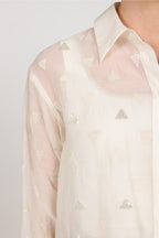 Ally Blouse Square Embroidery