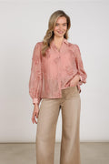 Antonella Blouse Paillet Flowe