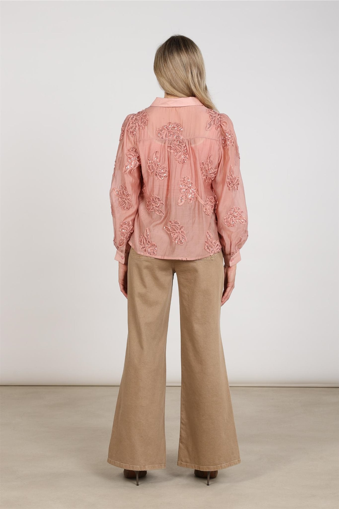 Antonella Blouse Paillet Flowe