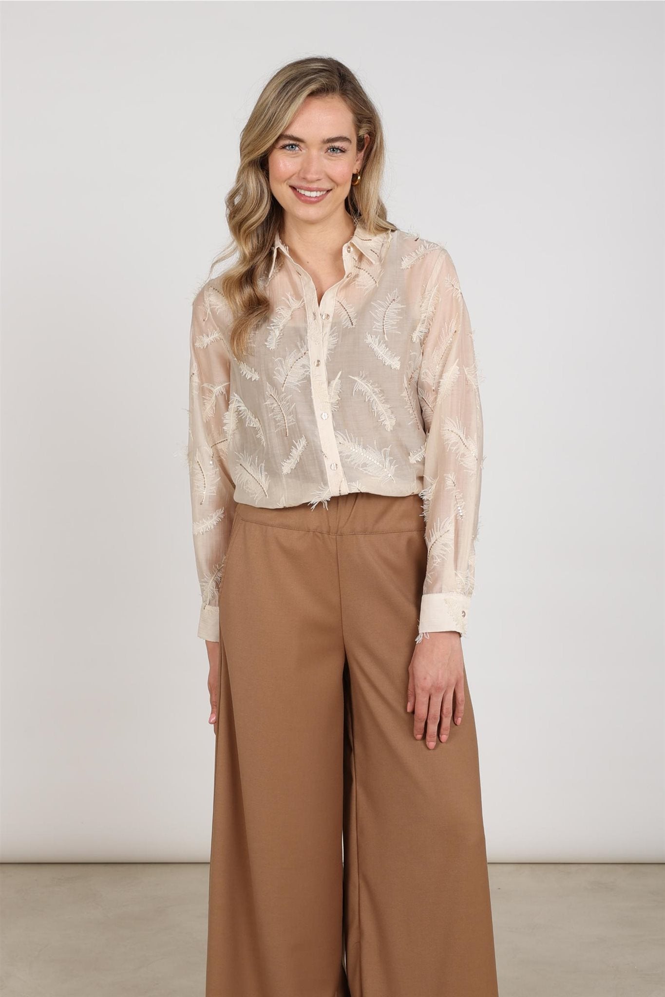 Aysha Blouse Feathers