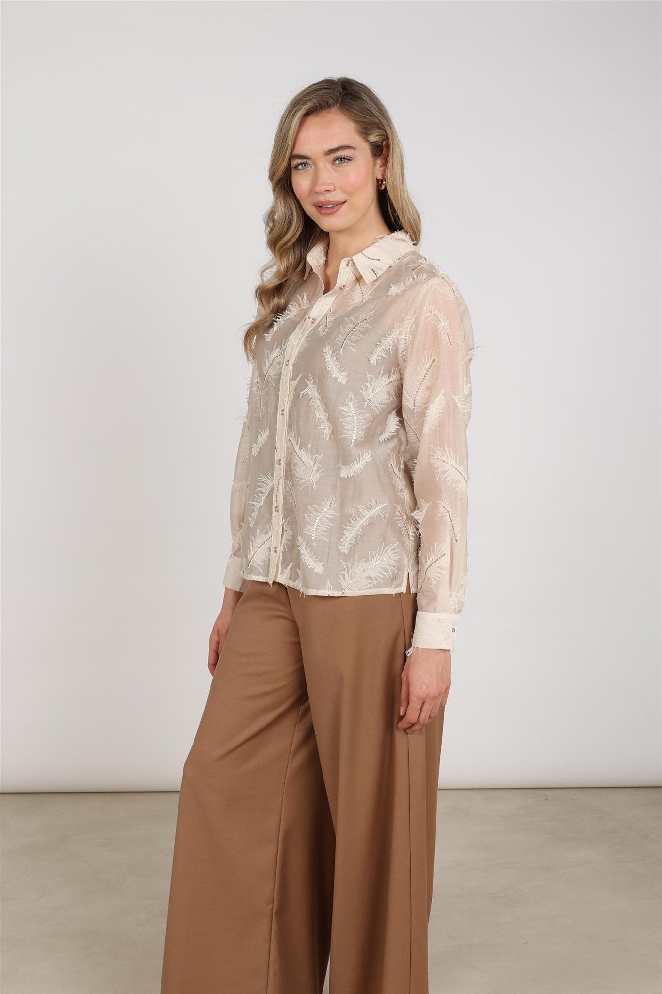 Aysha Blouse Feathers