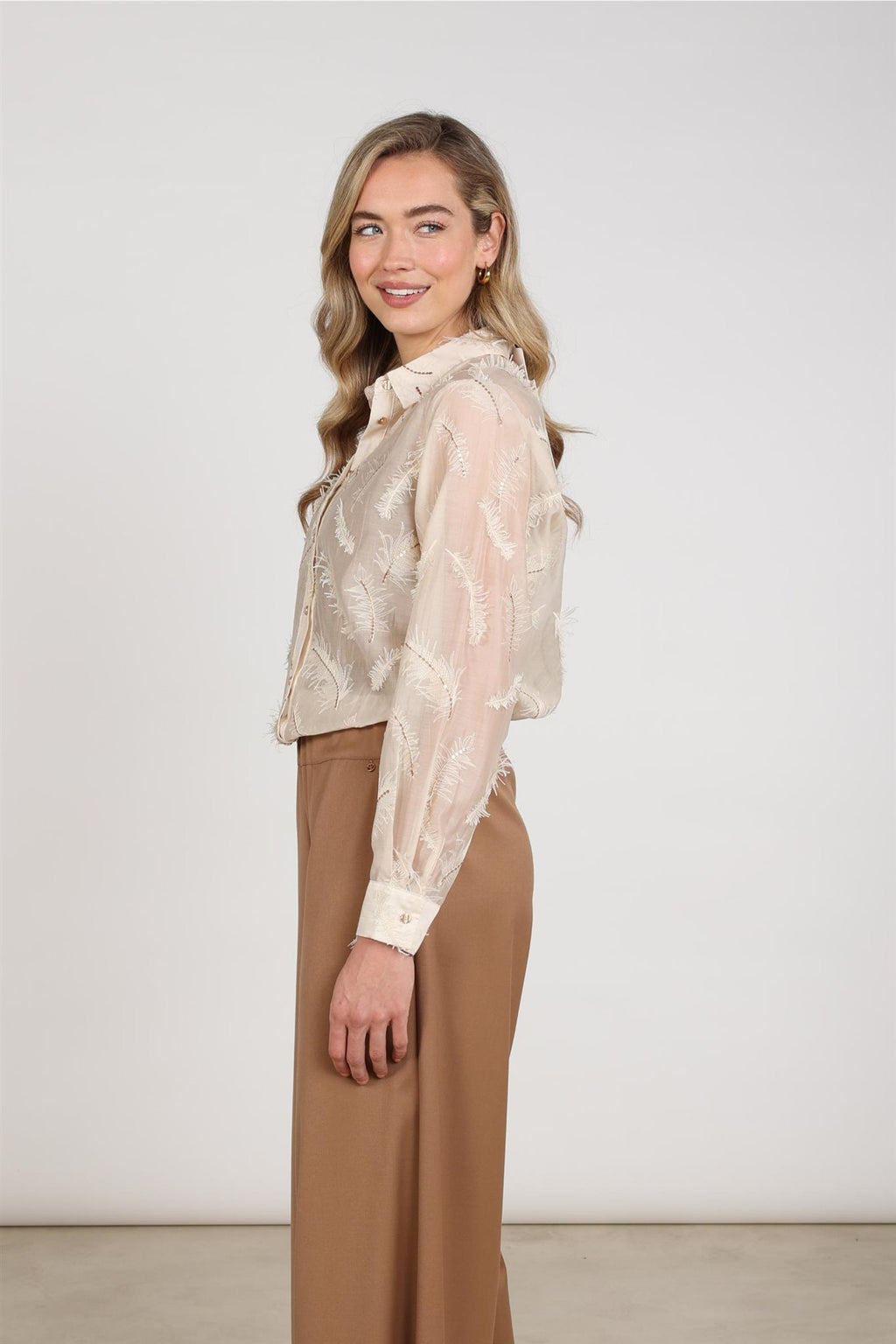 Aysha Blouse Feathers