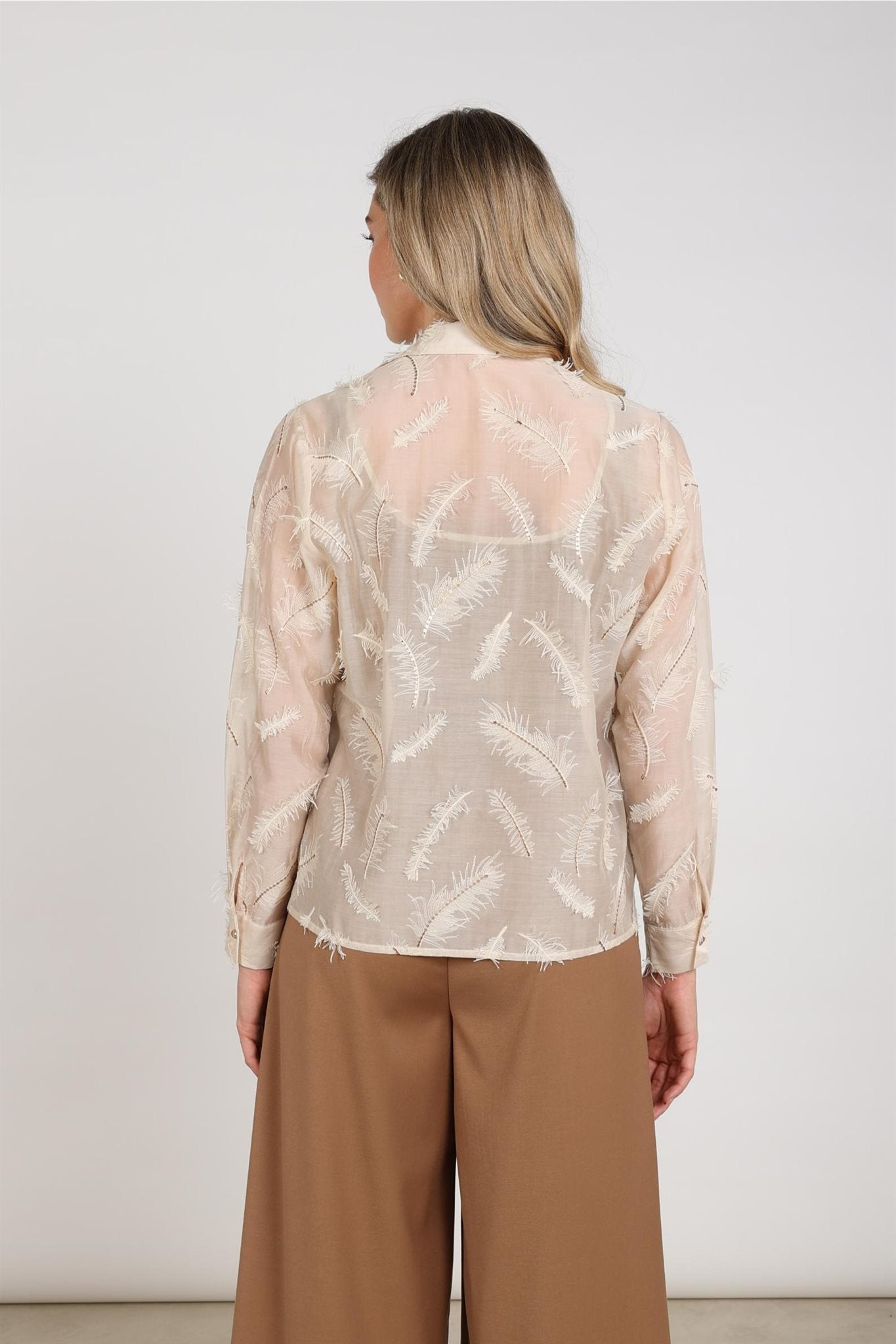 Aysha Blouse Feathers