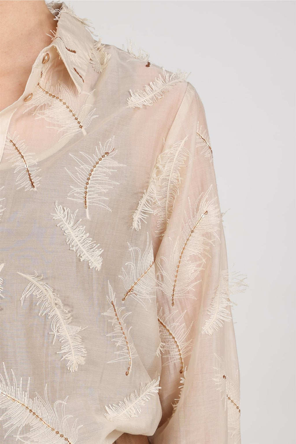 Aysha Blouse Feathers
