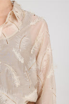 Aysha Blouse Feathers