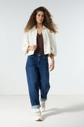 Barrel-Fit Denim Trousers