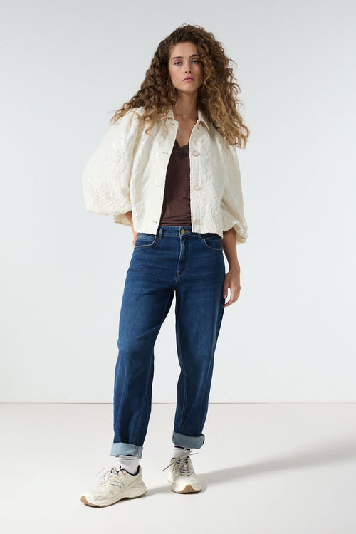 Barrel-Fit Denim Trousers