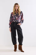 Barrel-Fit Denim Trousers