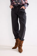 Barrel-Fit Denim Trousers