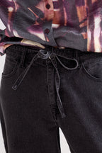 Barrel-Fit Denim Trousers