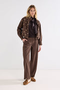 Barrel-Fit Tweed Trousers