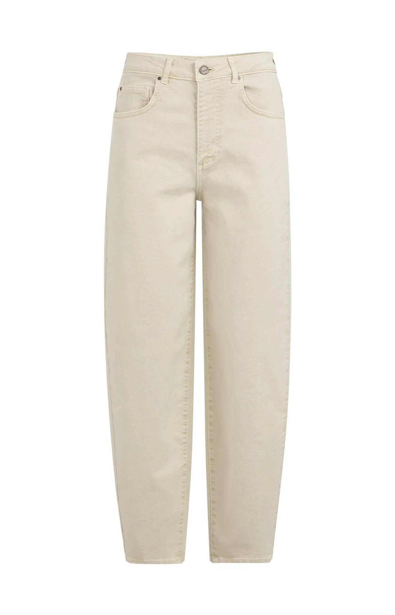 Barrel Jeans met Naaddetails