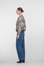 Barrel Jeans met Sierstiksels