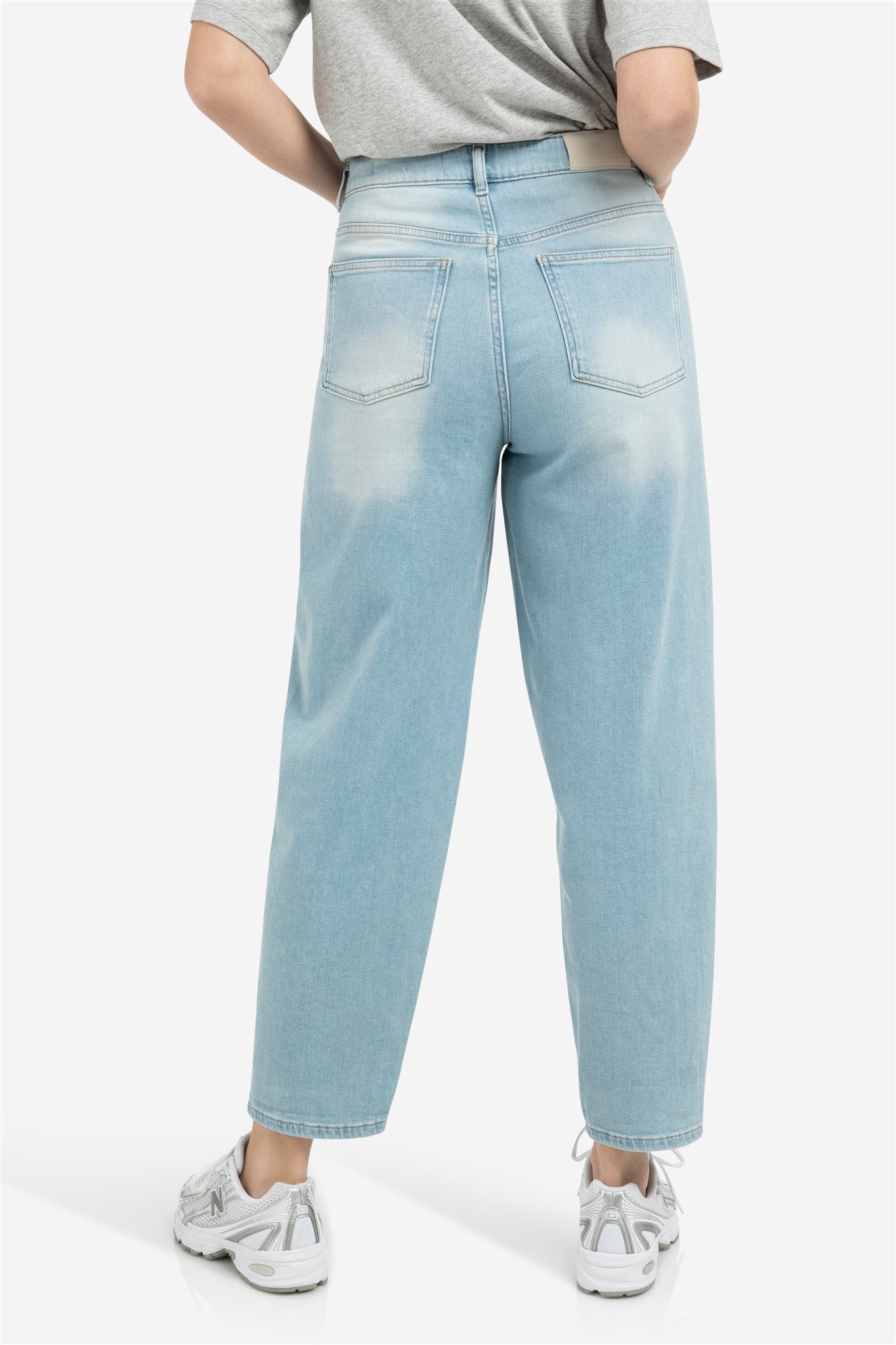Barrel Jeans met Wassing