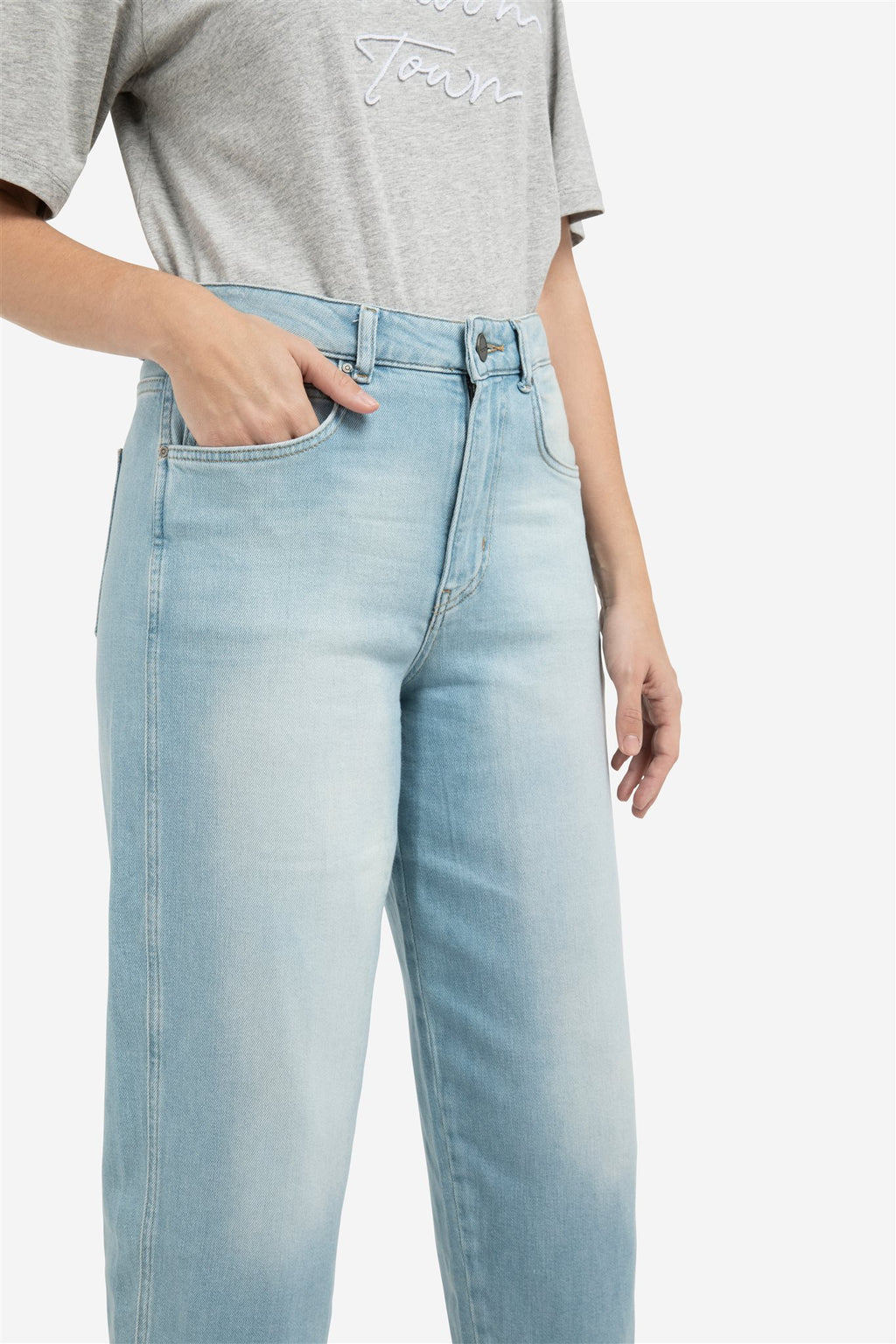 Barrel Jeans met Wassing