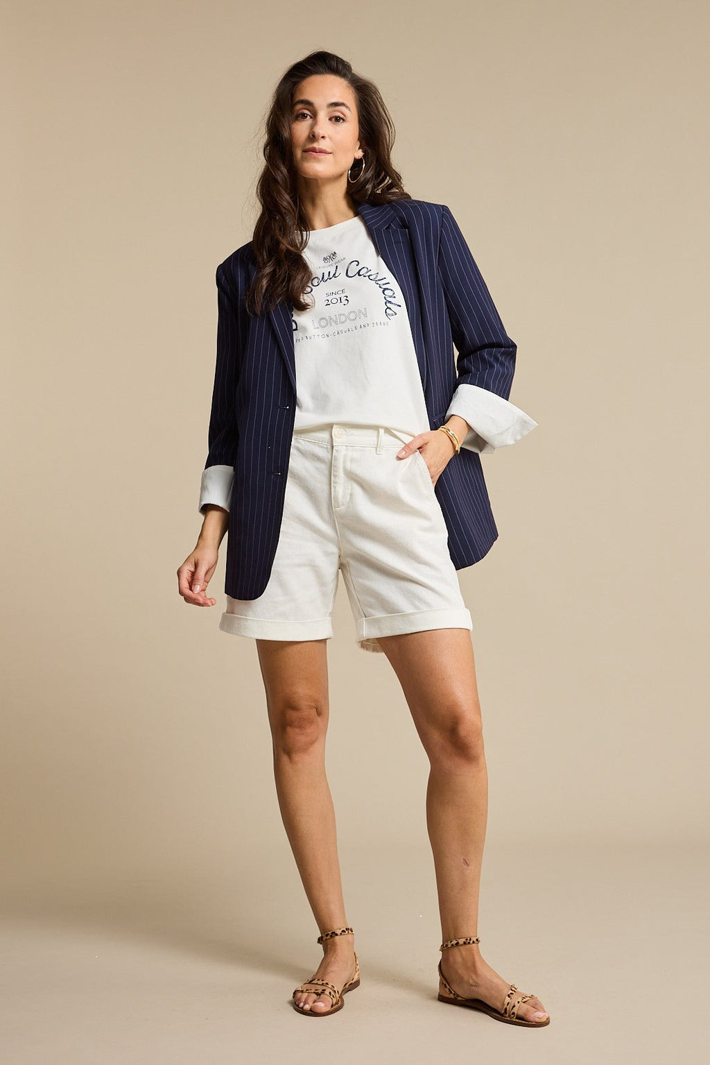 Blazer Palazzo Pinstripe