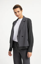 Blazer met Contrasterende Stof