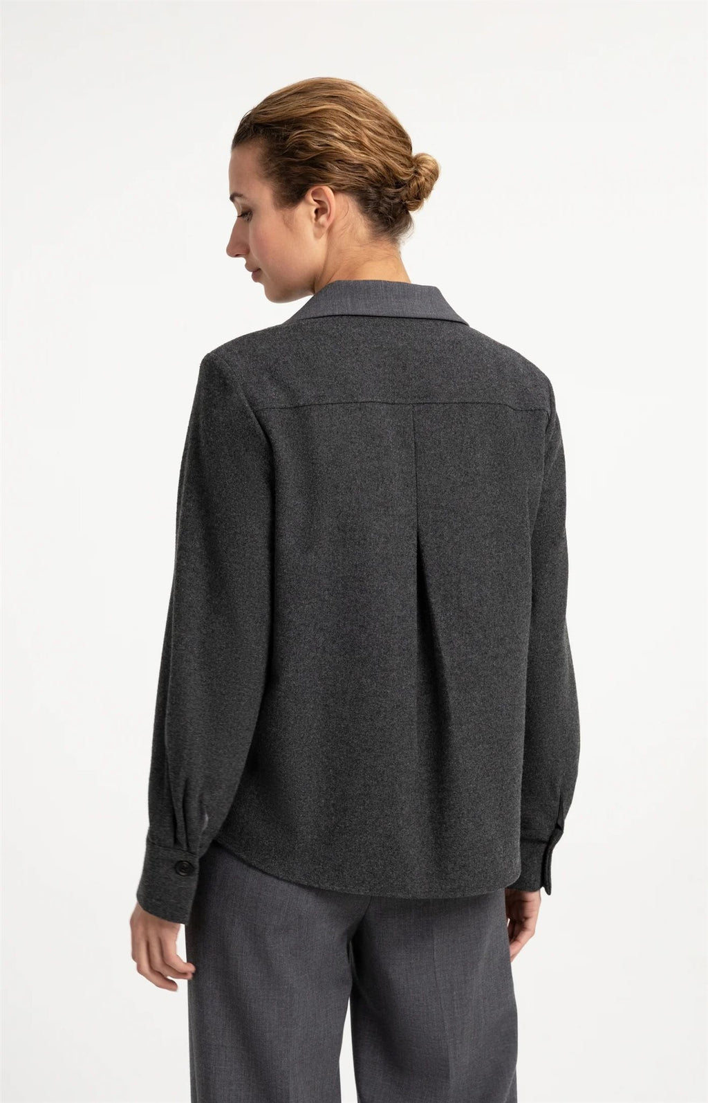Blazer met Contrasterende Stof