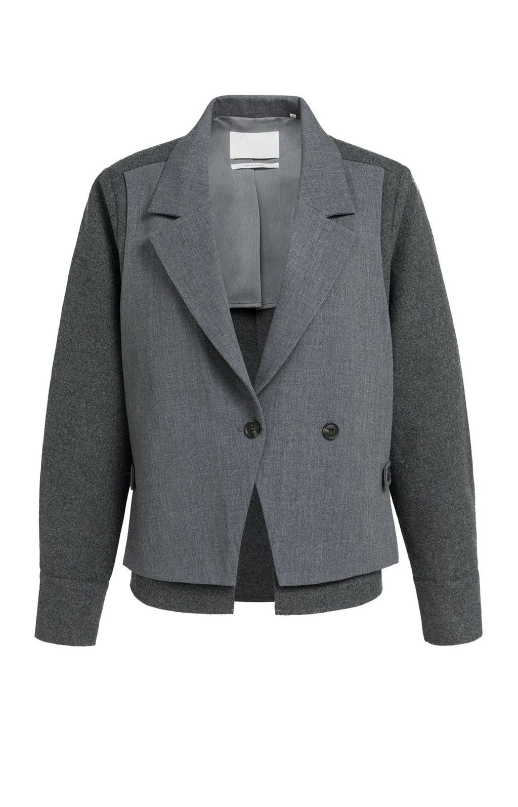 Blazer met Contrasterende Stof