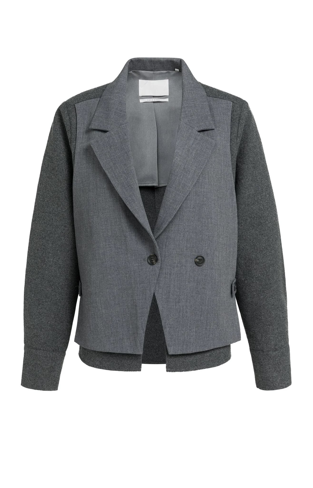 Blazer met Contrasterende Stof