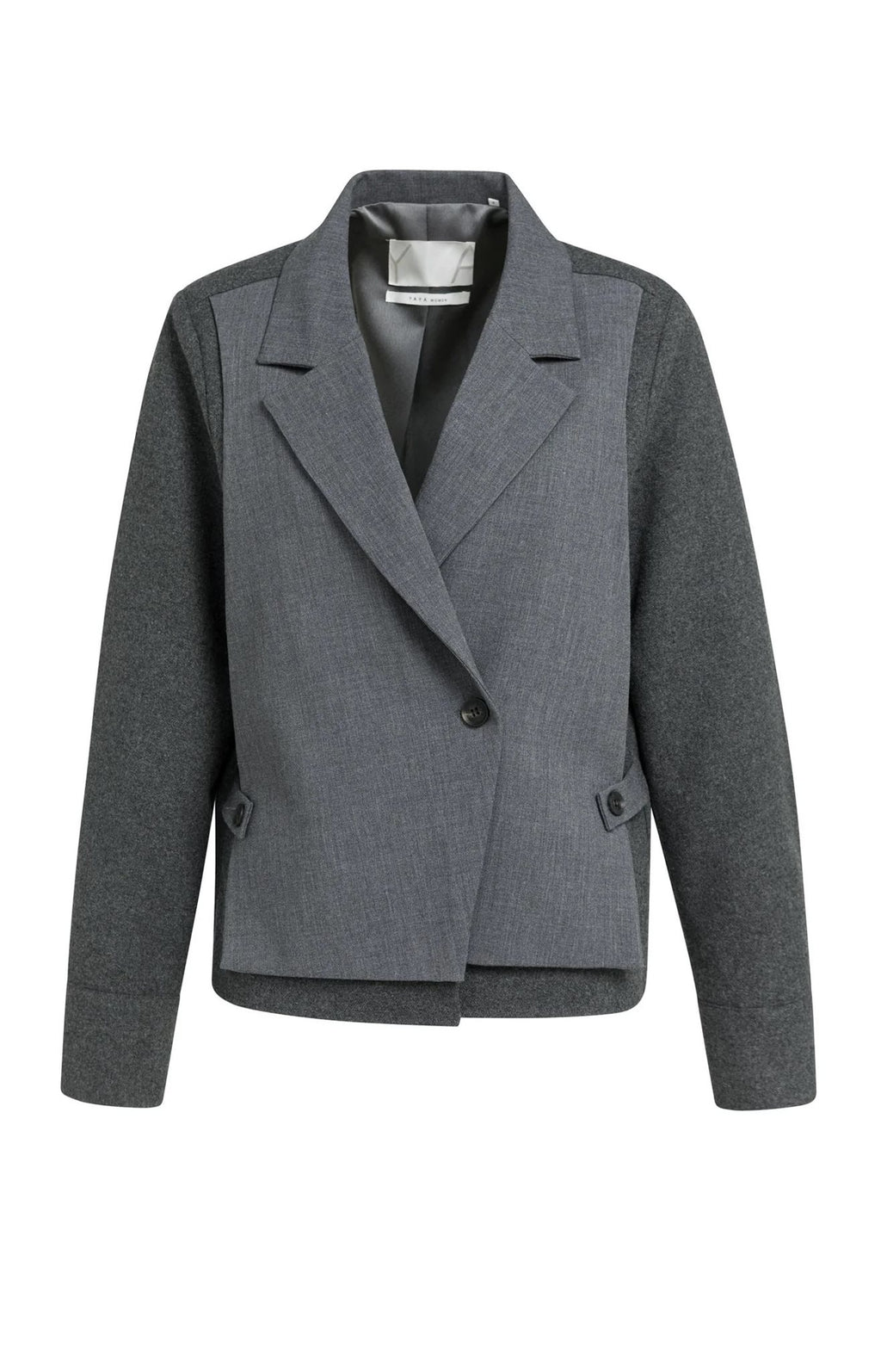 Blazer met Contrasterende Stof