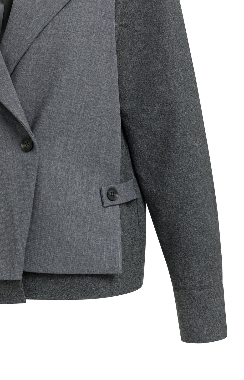 Blazer met Contrasterende Stof