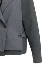 Blazer met Contrasterende Stof