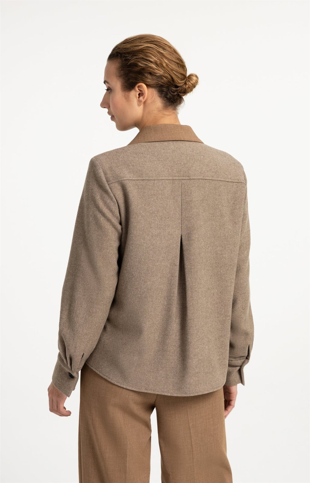 Blazer met Contrasterende Stof