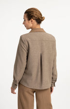 Blazer met Contrasterende Stof