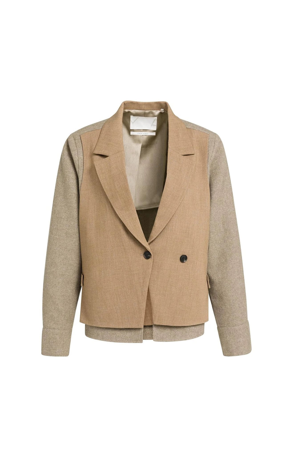 Blazer met Contrasterende Stof