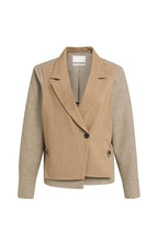 Blazer met Contrasterende Stof