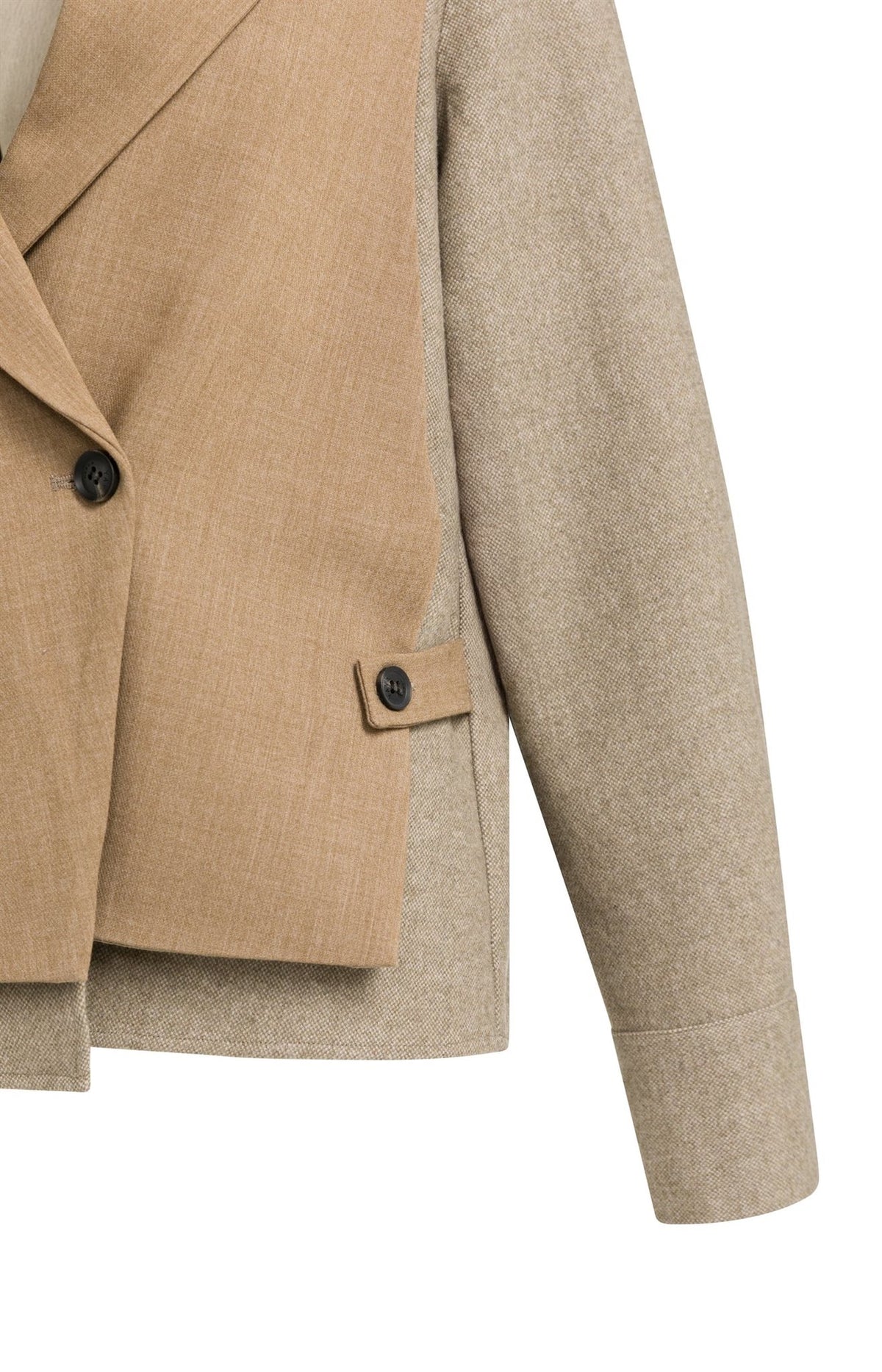 Blazer met Contrasterende Stof