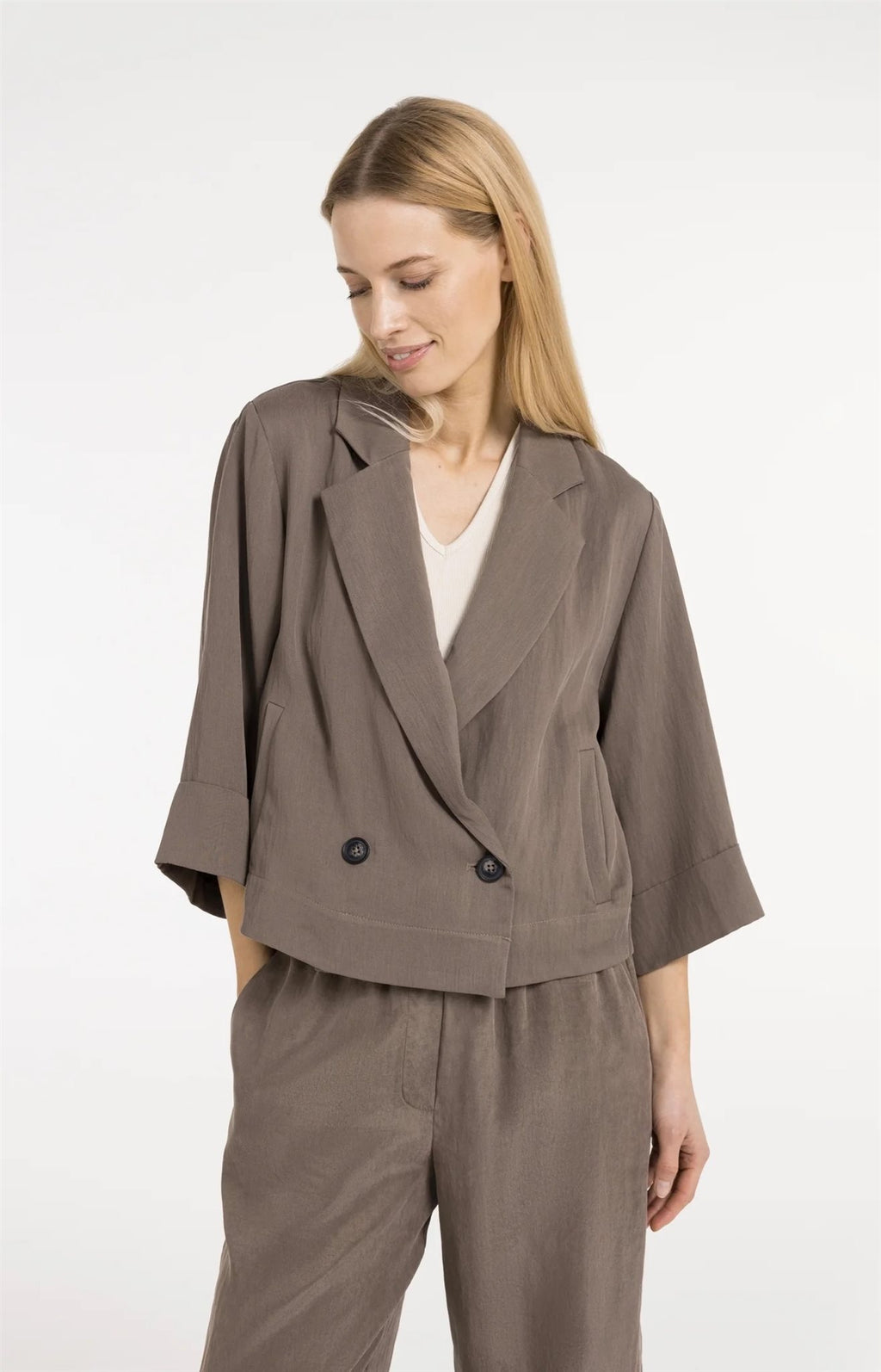 Blazer met Kimonomouwen
