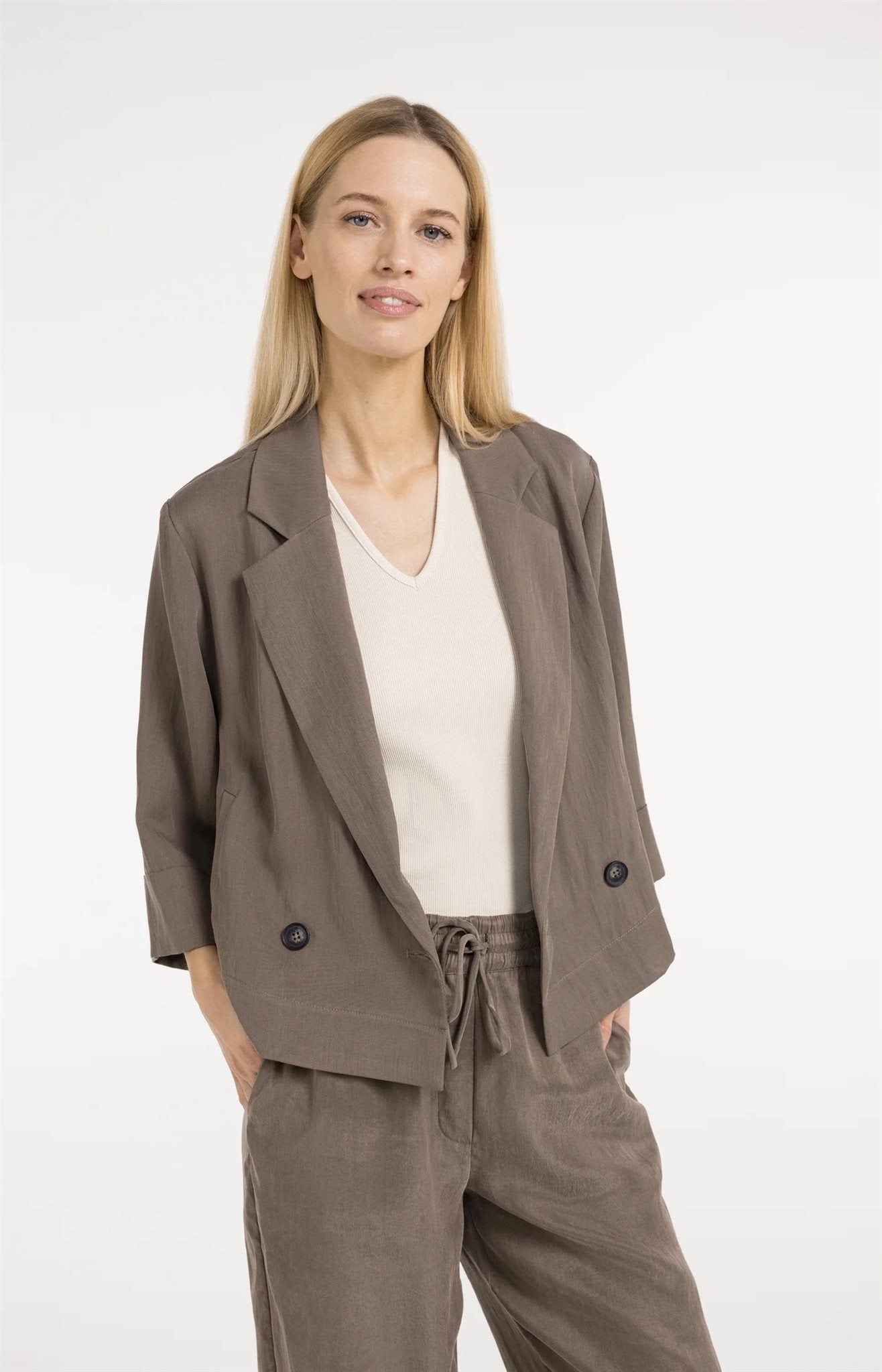 Blazer met Kimonomouwen