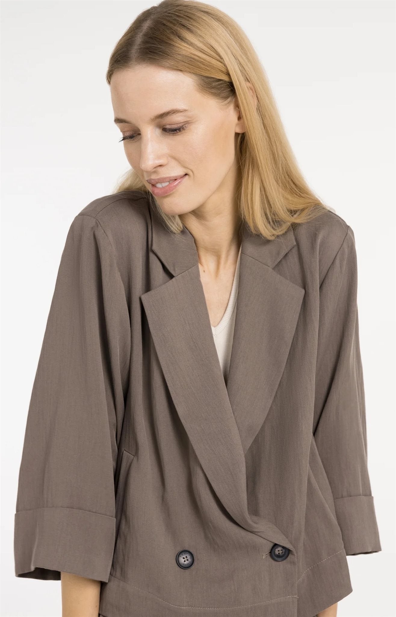 Blazer met Kimonomouwen