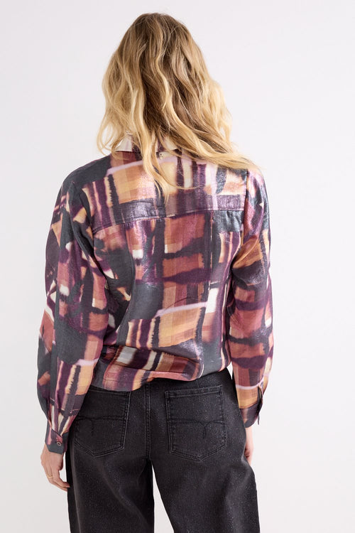 Blouse Floral Checks