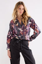 Blouse Floral Checks