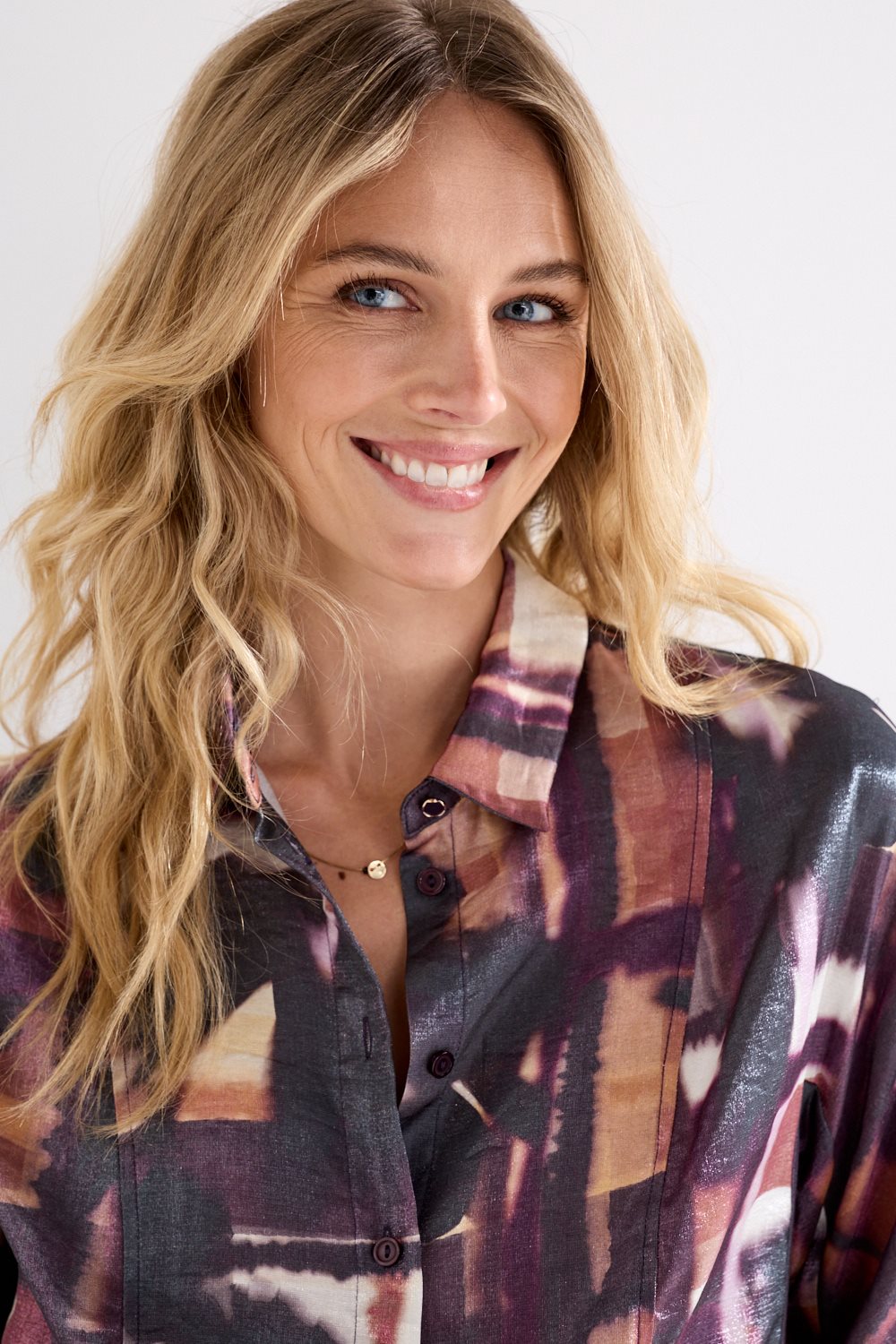 Blouse Floral Checks