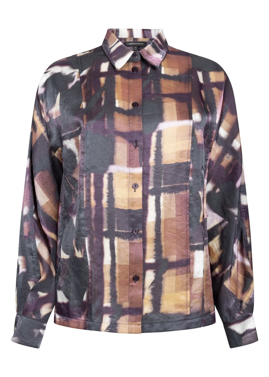 Blouse Floral Checks