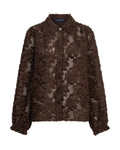 Blouse Fringes Brown