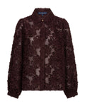 Blouse Fringes Burgundy