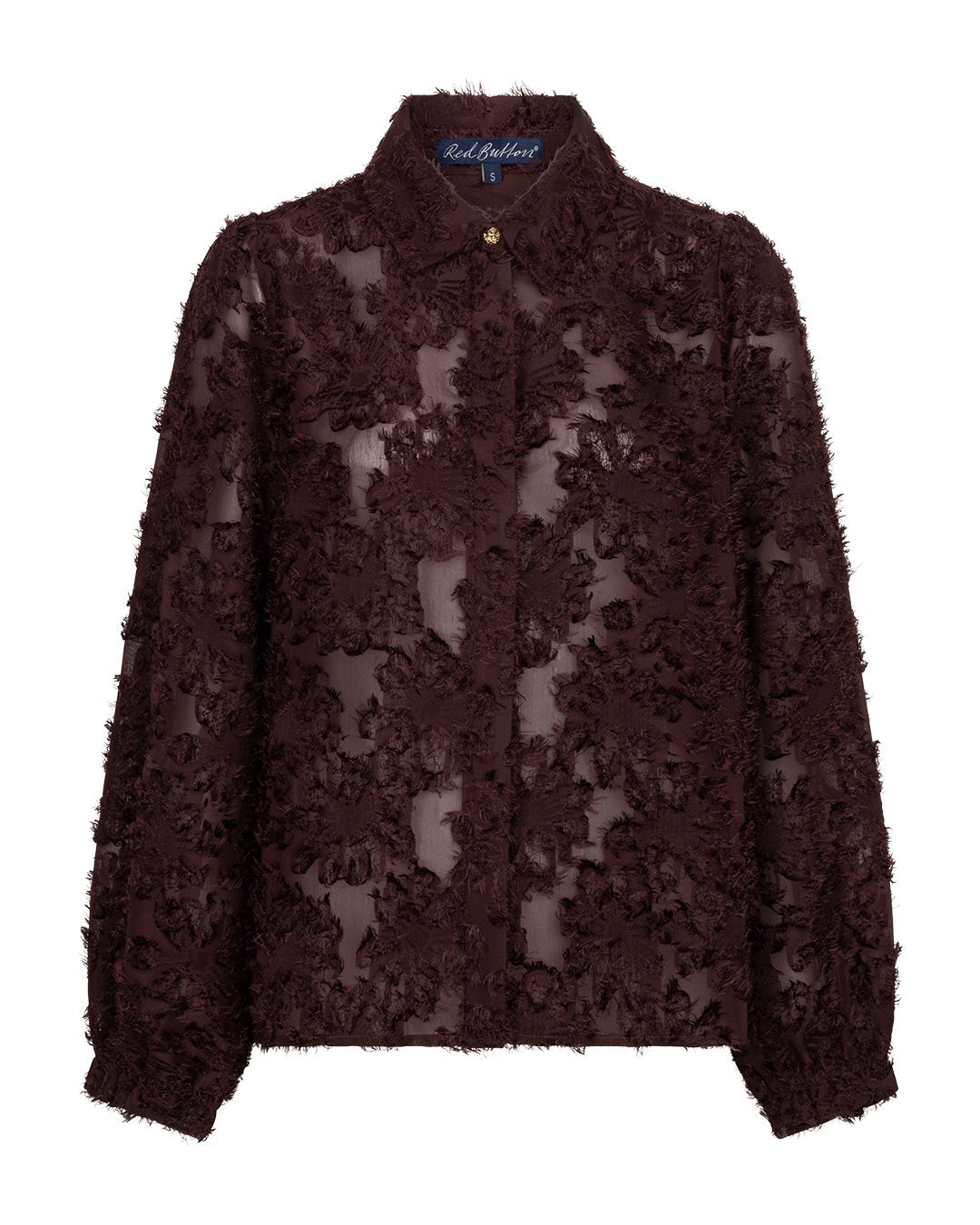 Blouse Fringes Burgundy