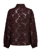 Blouse Fringes Burgundy