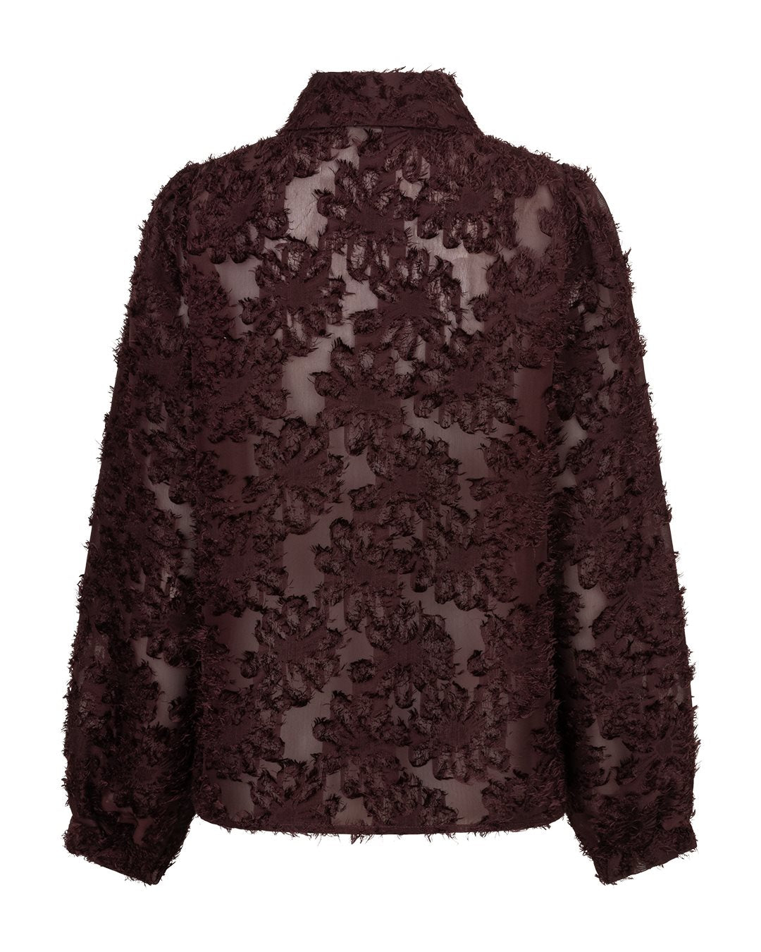 Blouse Fringes Burgundy
