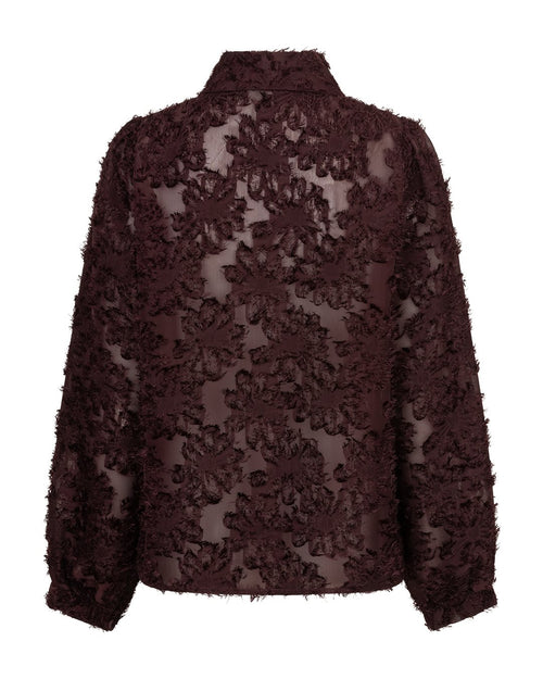 Blouse Fringes Burgundy
